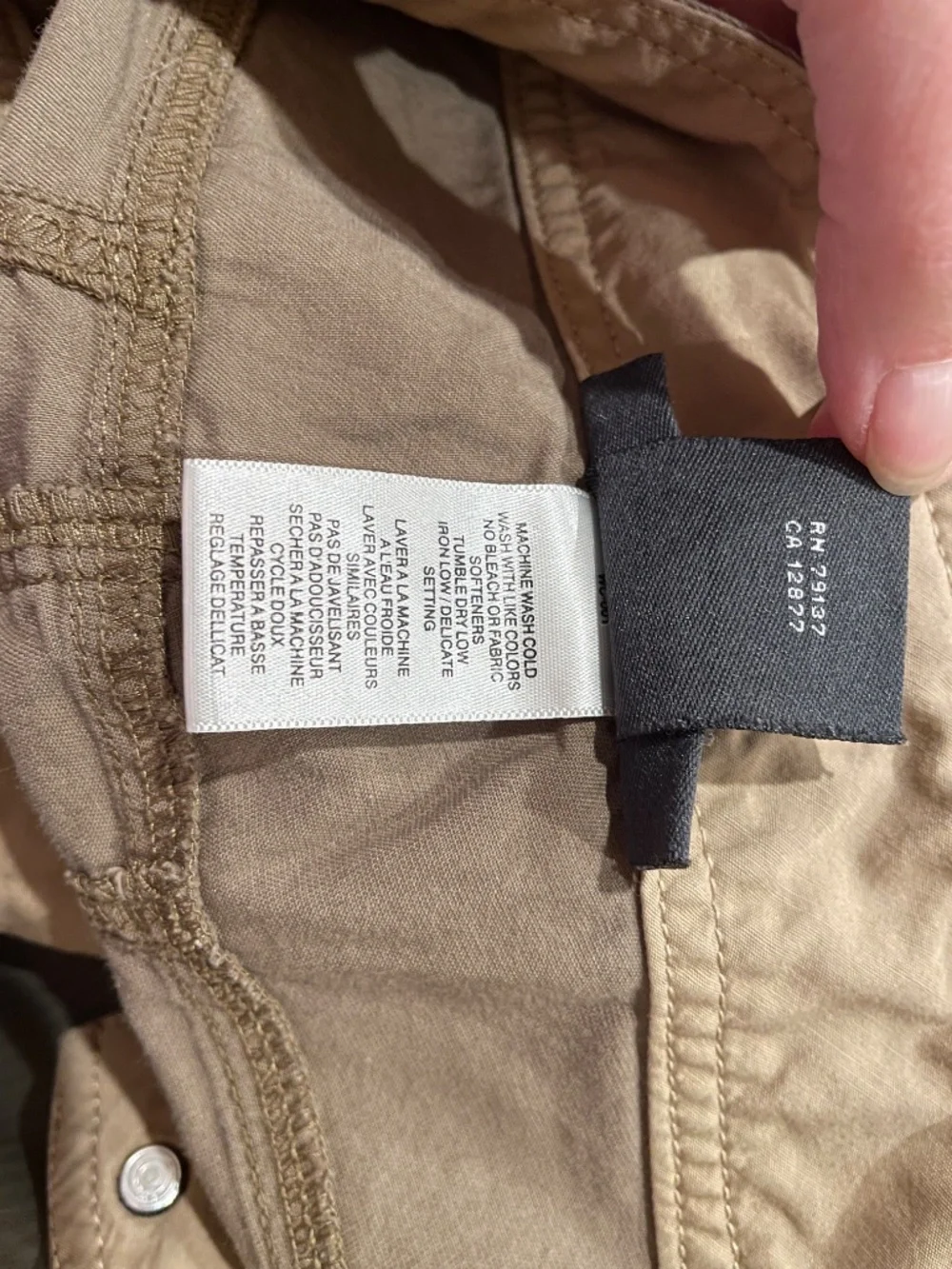 ExOfficio Tan Cotton Nylon Stretch Roll Up Cargo Hiking Pants 6 - Picture 7 of 7